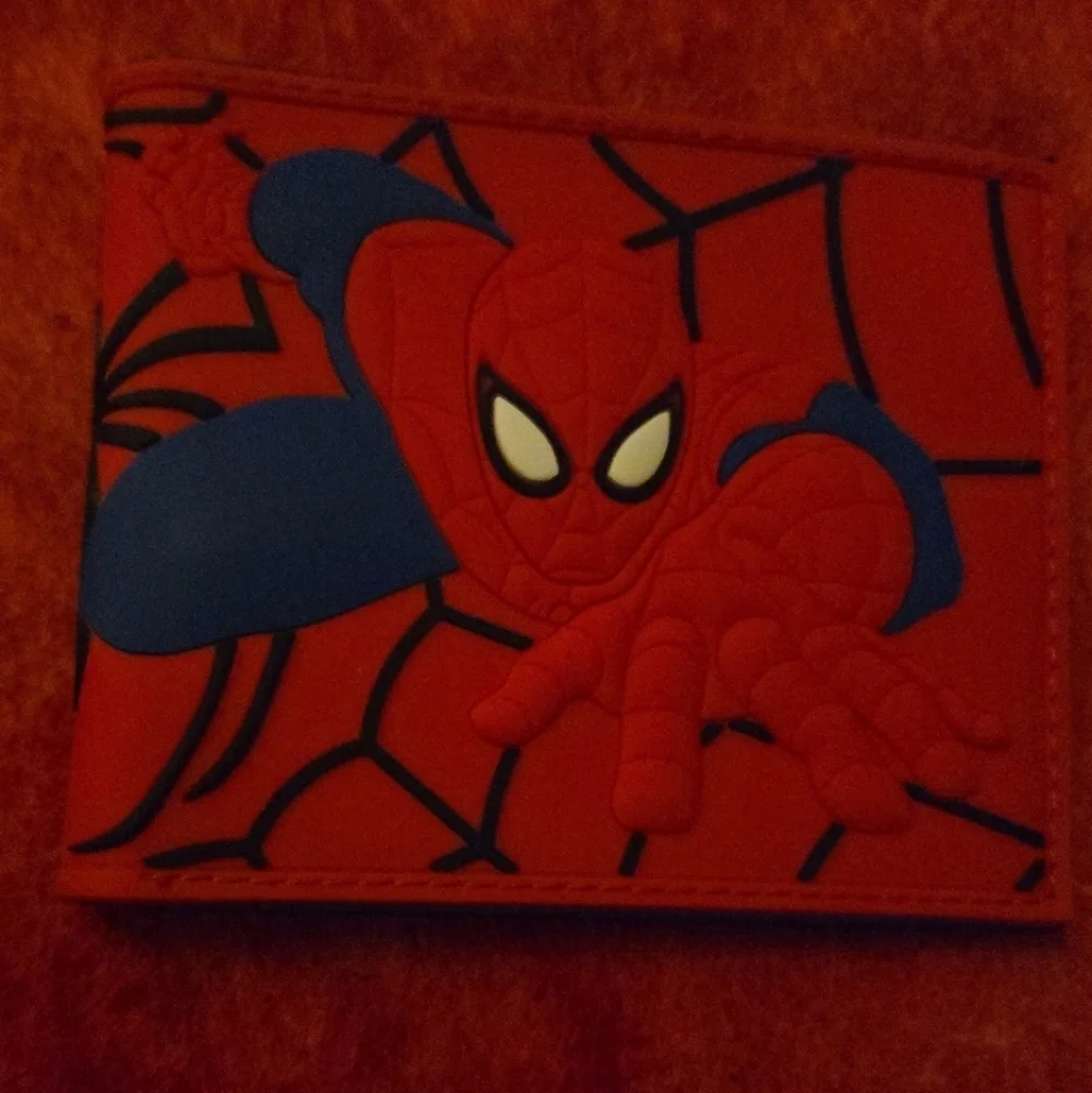 New Spiderman marvel comic anime manga leather wallet